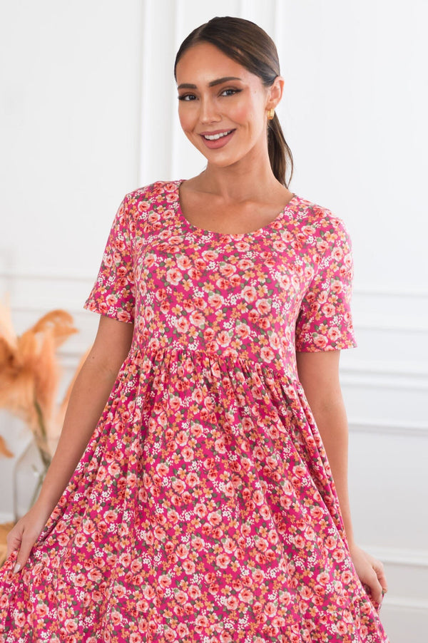 The Evonne Modest Floral Dress