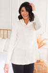 Looking For Fun Modest Ribbed Sweater Modest Dresses vendor-unknown