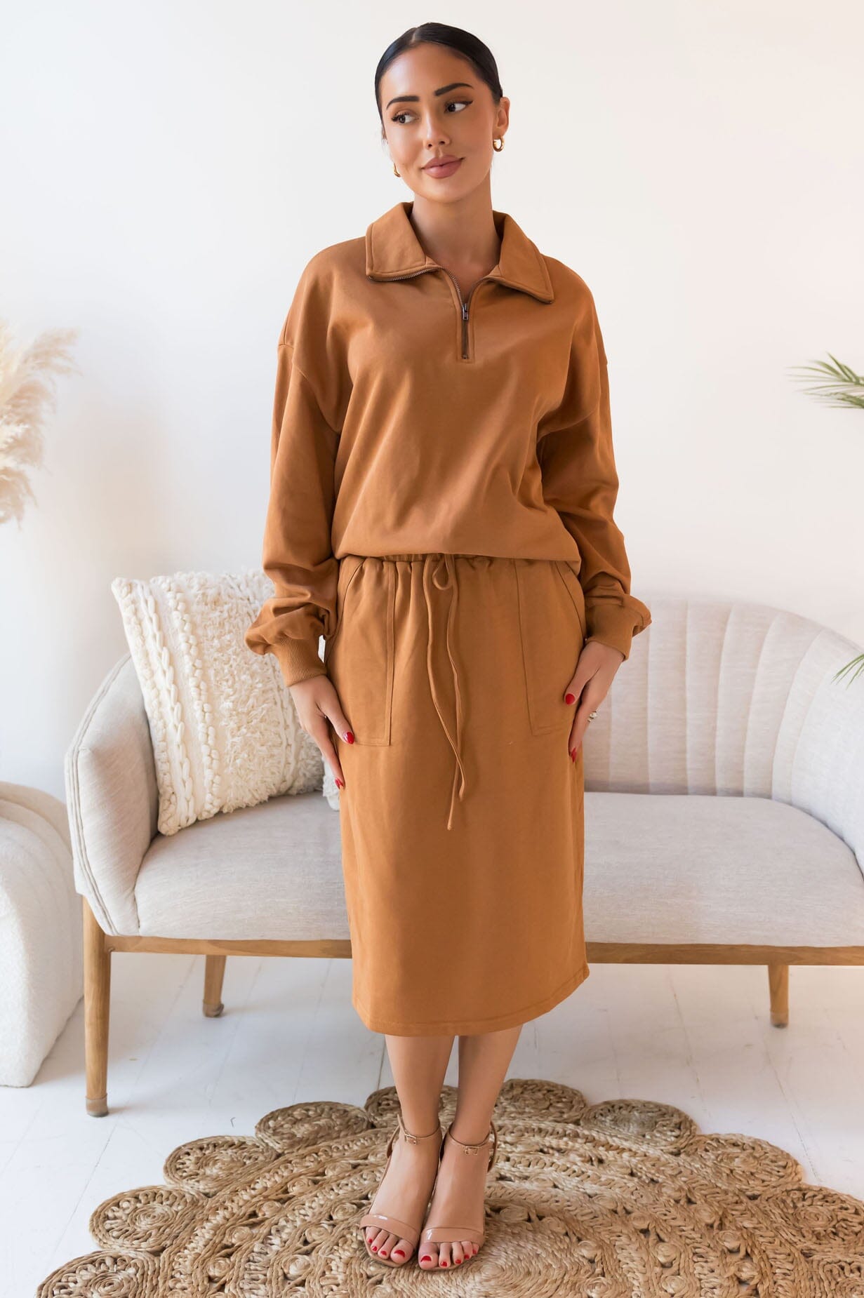 Hope Is In The Air Knit Skirt Skirts vendor-unknown 