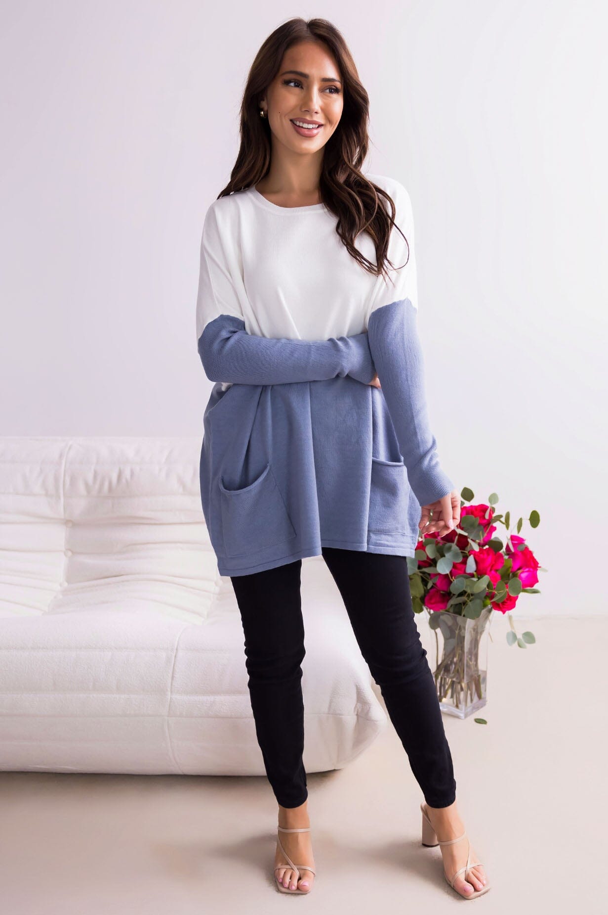 Warm Embrace Pocket Sweater Tops vendor-unknown 