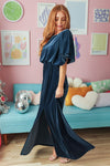 The Joy Evening Out Velvet Gown Modest Dresses vendor-unknown