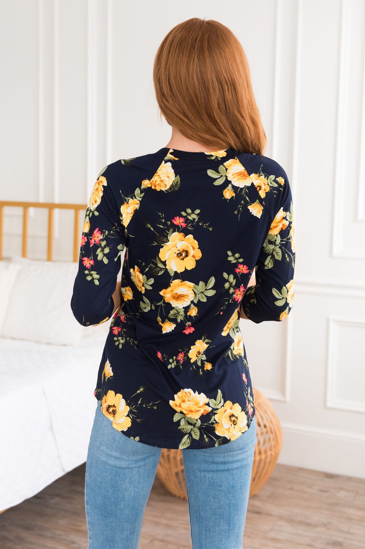 Dreaming Of Flowers Modest Floral Top NeeSee's Dresses 