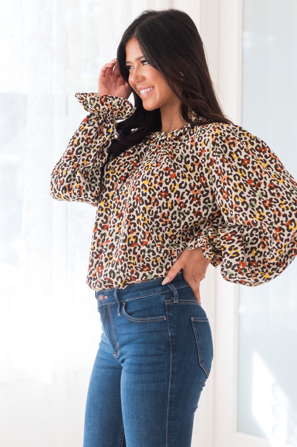 Class With Sass Modest Blouse Tops vendor-unknown 