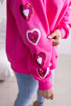Heart Is Full Sequin Sweatshirt Modest Dresses vendor-unknown