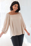 It's All About Timing Modest Blouse Tops vendor-unknown 
