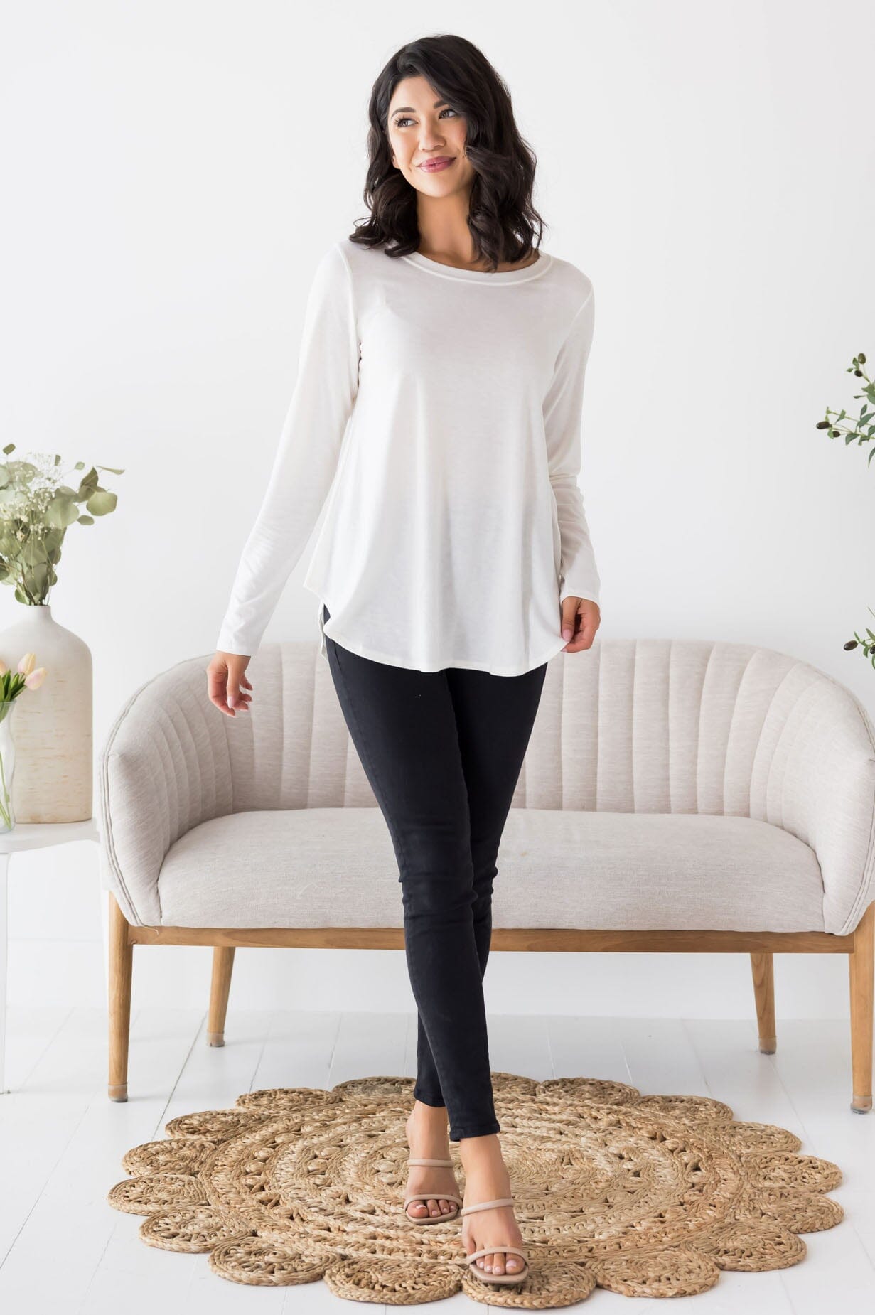 Beautifully Basic Long Sleeve Top NeeSee's Dresses 