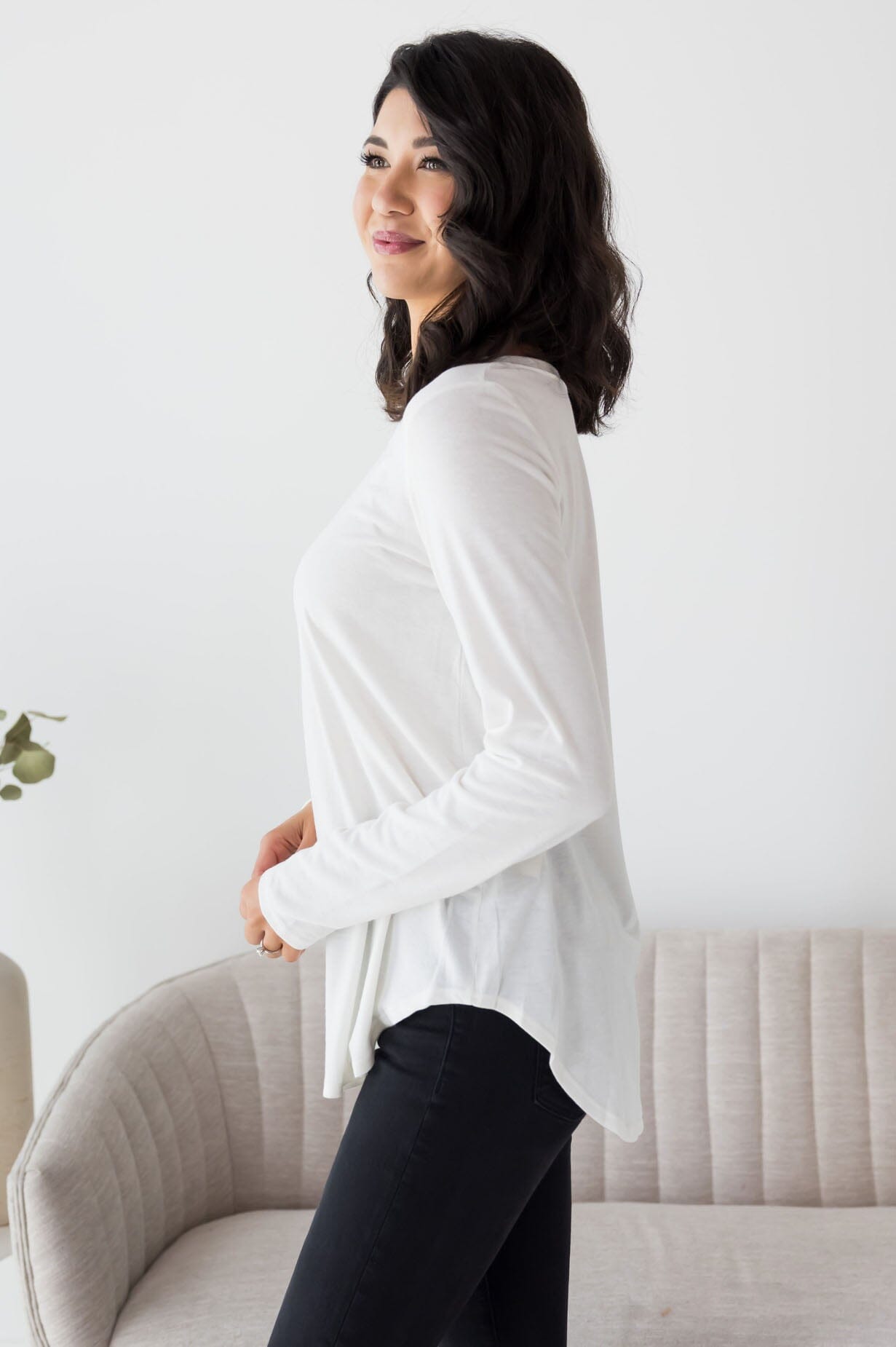 Beautifully Basic Long Sleeve Top NeeSee's Dresses 