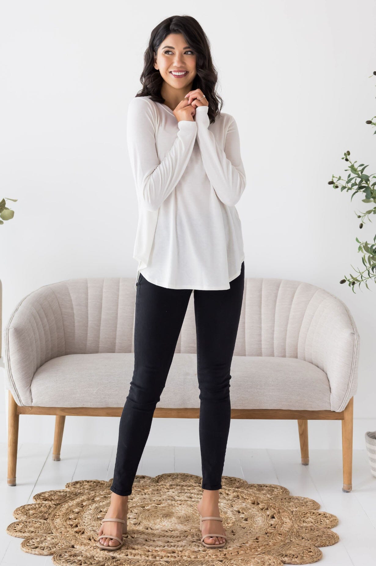 Beautifully Basic Long Sleeve Top NeeSee's Dresses 