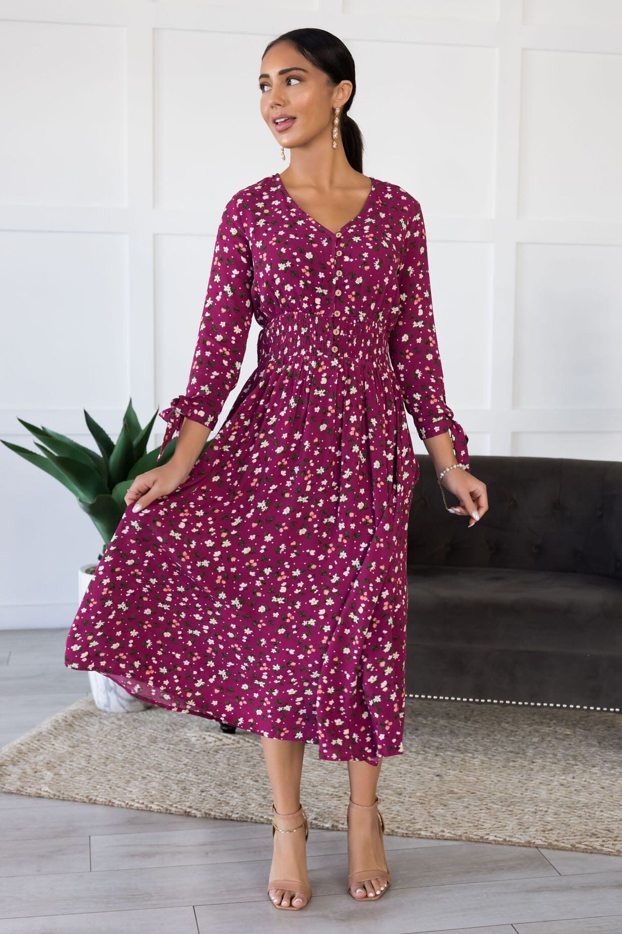 The Floral Jean Modest Dresses vendor-unknown 