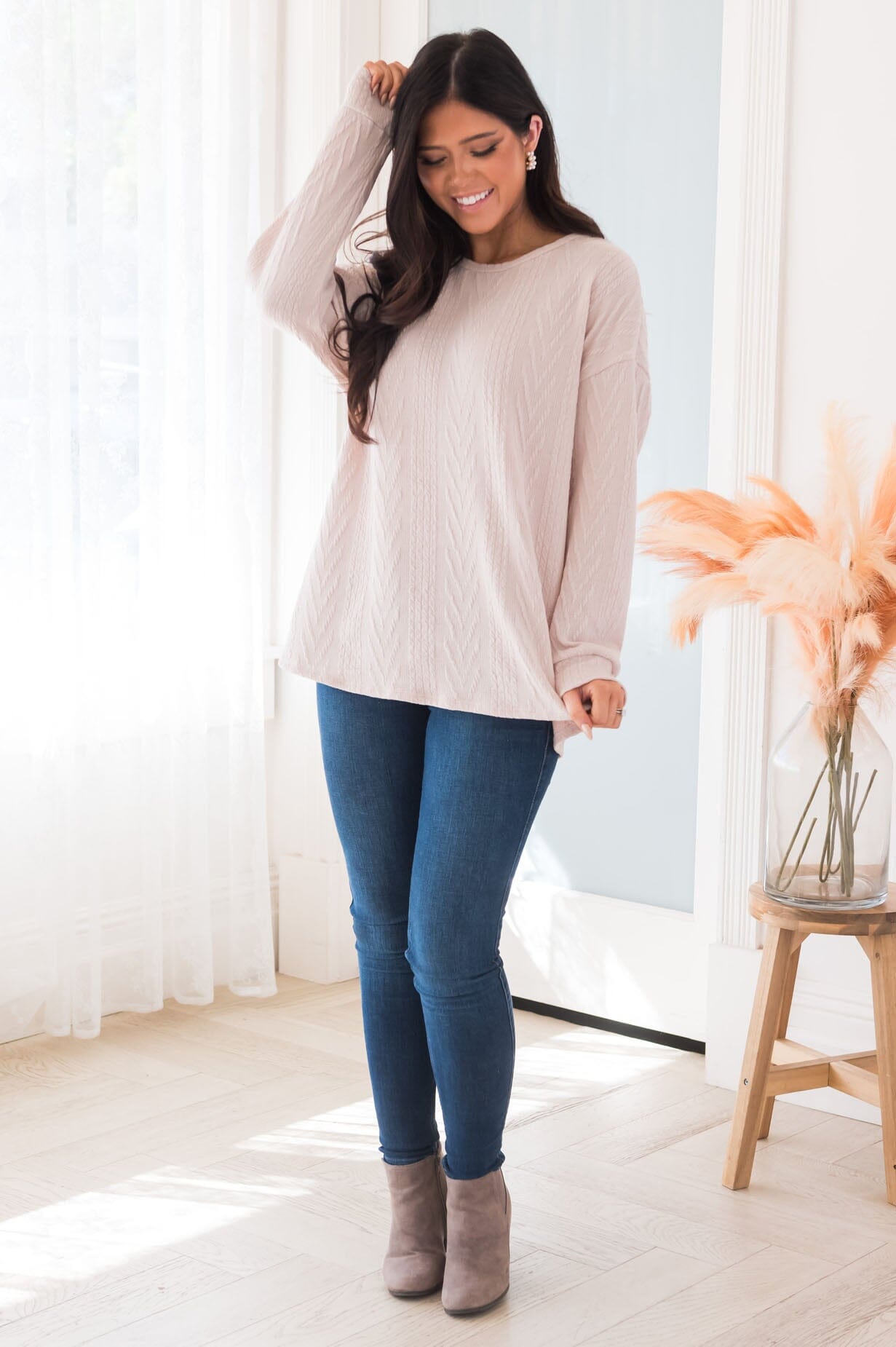 Bringing The Cheer Modest Sweater Modest Dresses vendor-unknown 