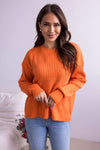 Peaceful Afternoon Ribbed Sweater Tops vendor-unknown