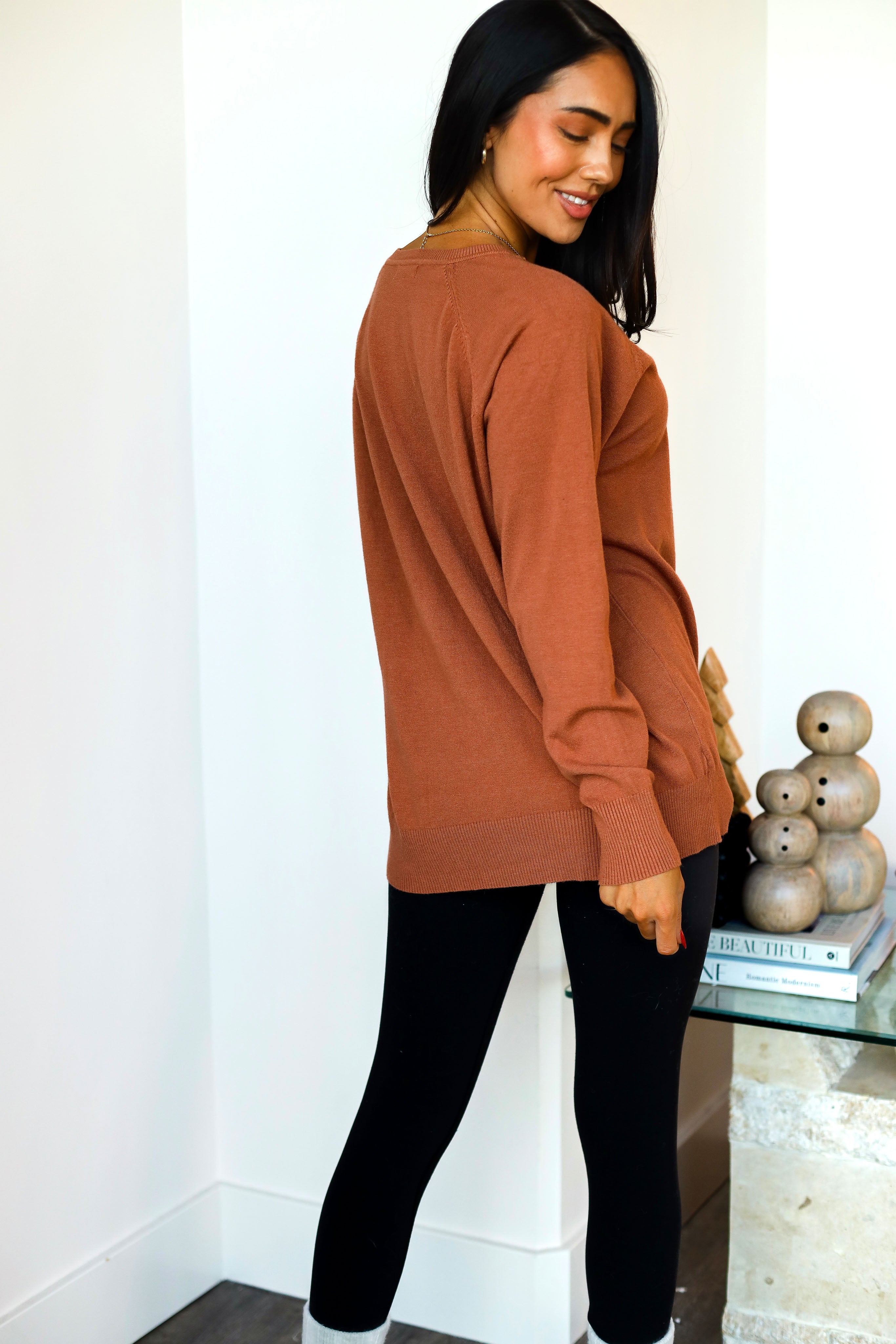 Soft Touch Seam Front Sweater