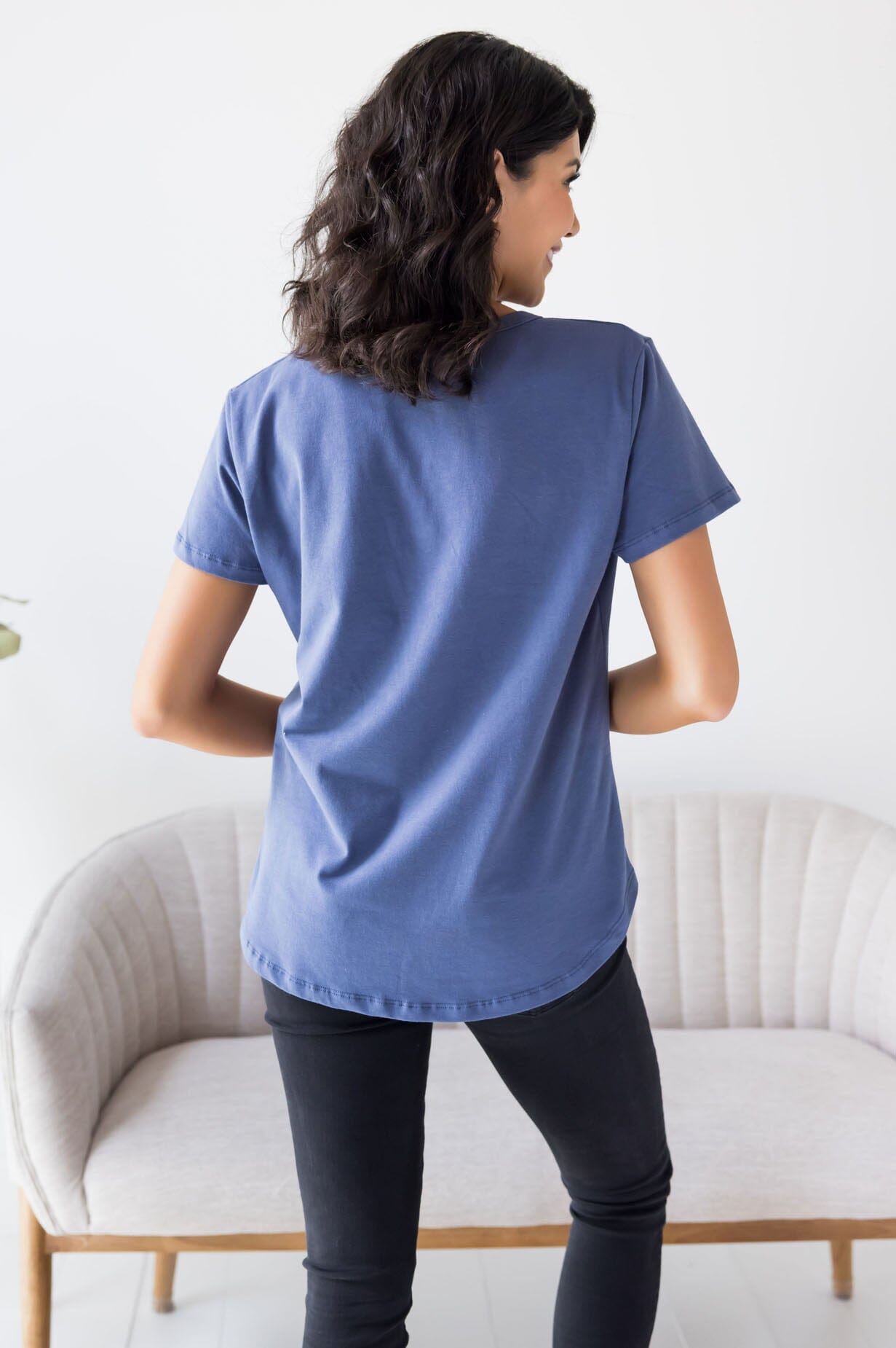 Not Just Basic V-Neck Tee NeeSee's Dresses 