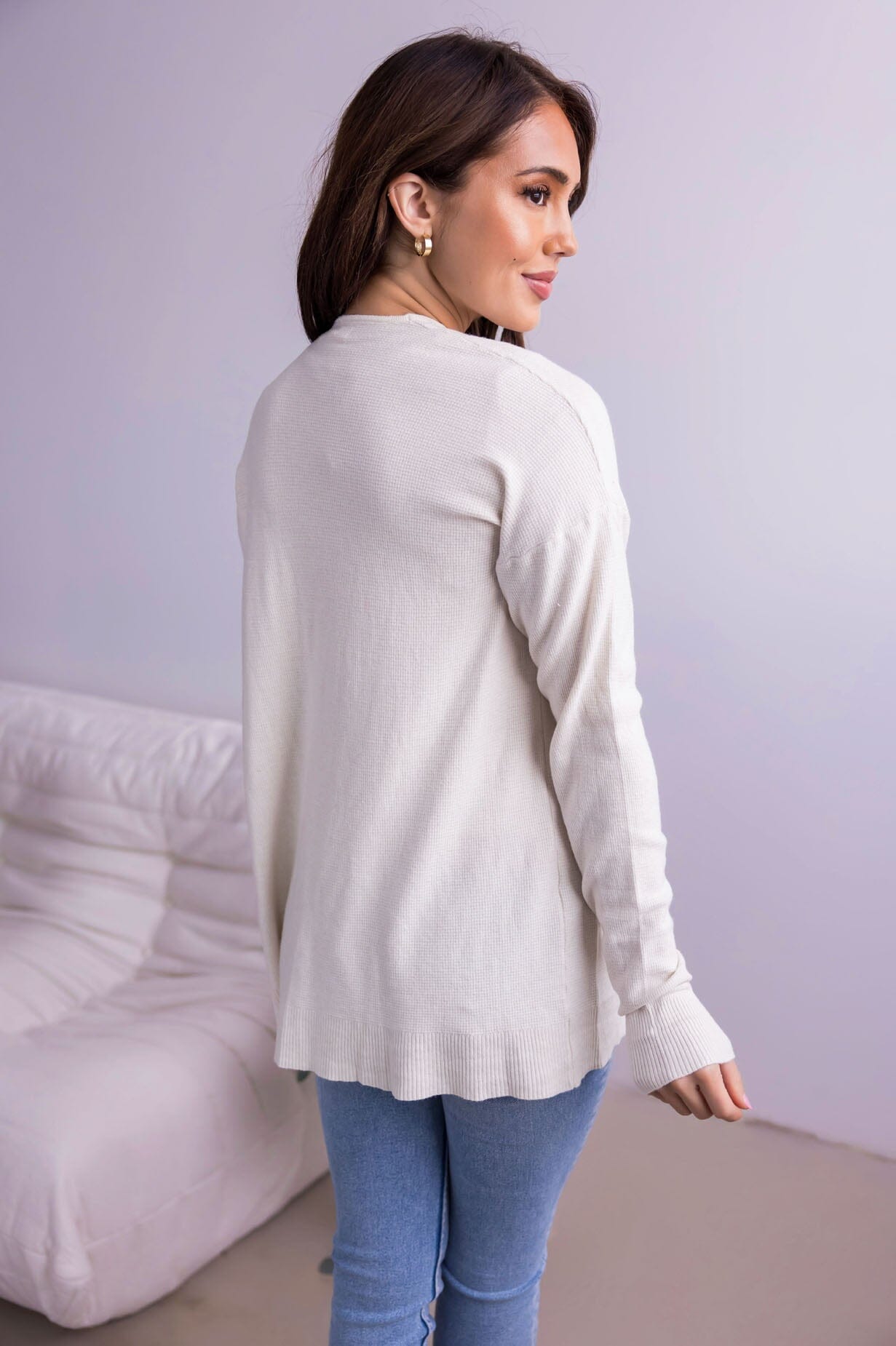 Closet Staple Waffle Cardigan Modest Dresses vendor-unknown 