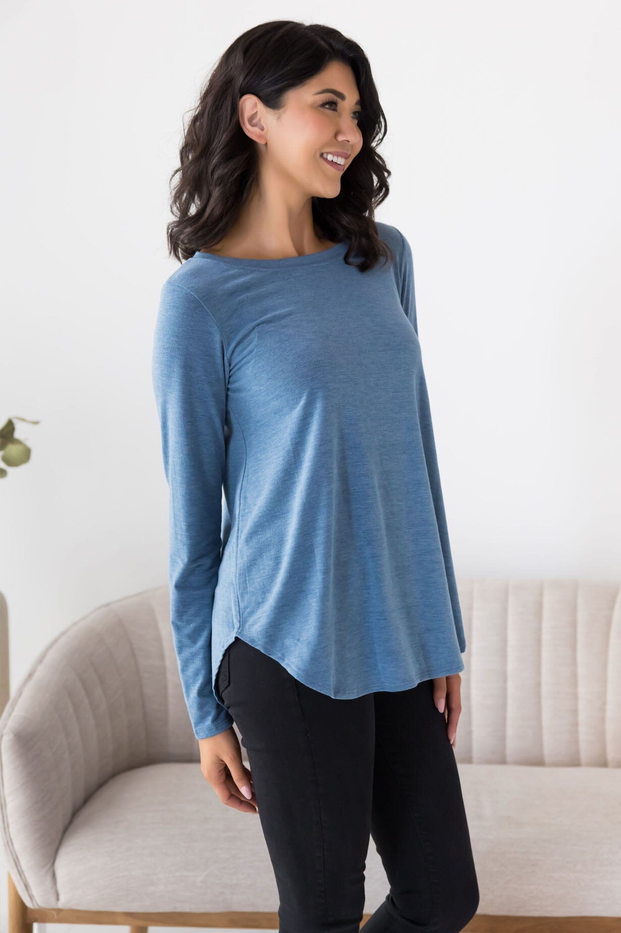 Beautifully Basic Long Sleeve Top NeeSee's Dresses 