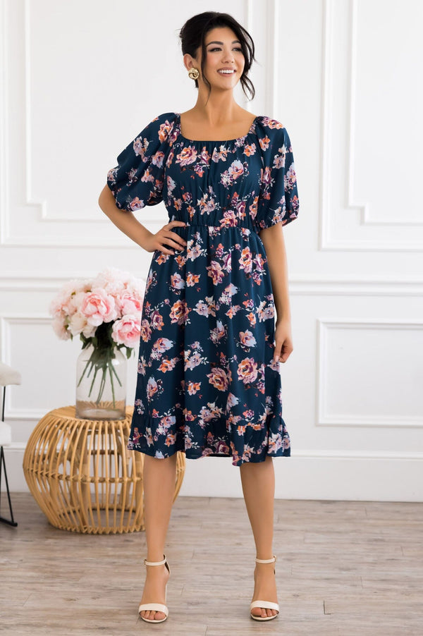 The KiKi Modest Mid-length Dress