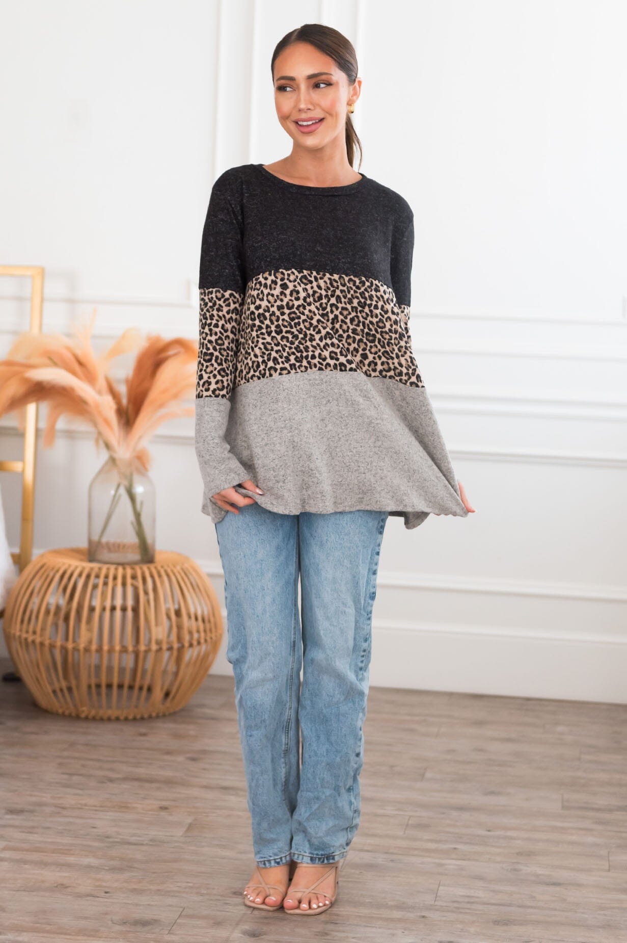 Giving Grace Modest Block Top Modest Dresses vendor-unknown 