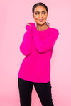 Honest Beauty Ribbed Sweater Tops vendor-unknown