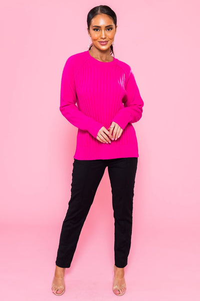 Honest Beauty Ribbed Sweater Tops vendor-unknown