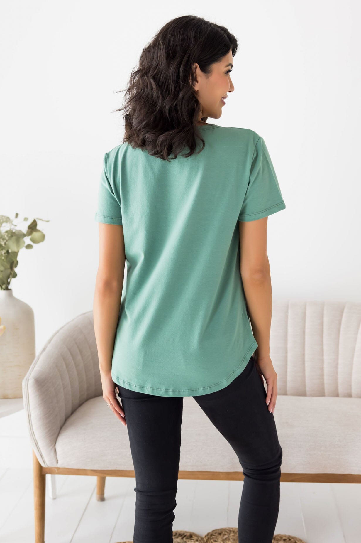 Not Just Basic V-Neck Tee NeeSee's Dresses 