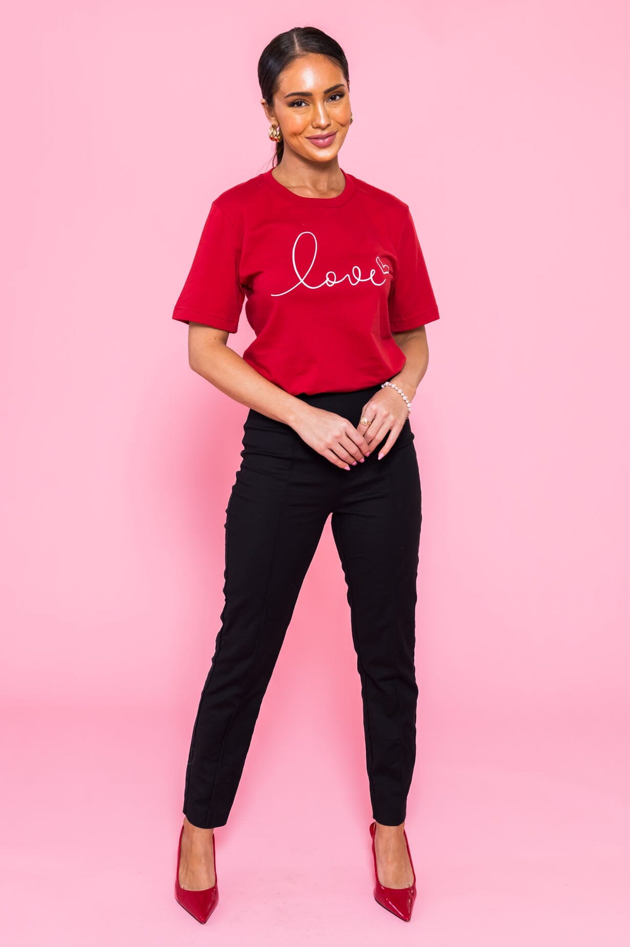 The Greatest Is Love Valentine Tee Modest Dresses vendor-unknown 