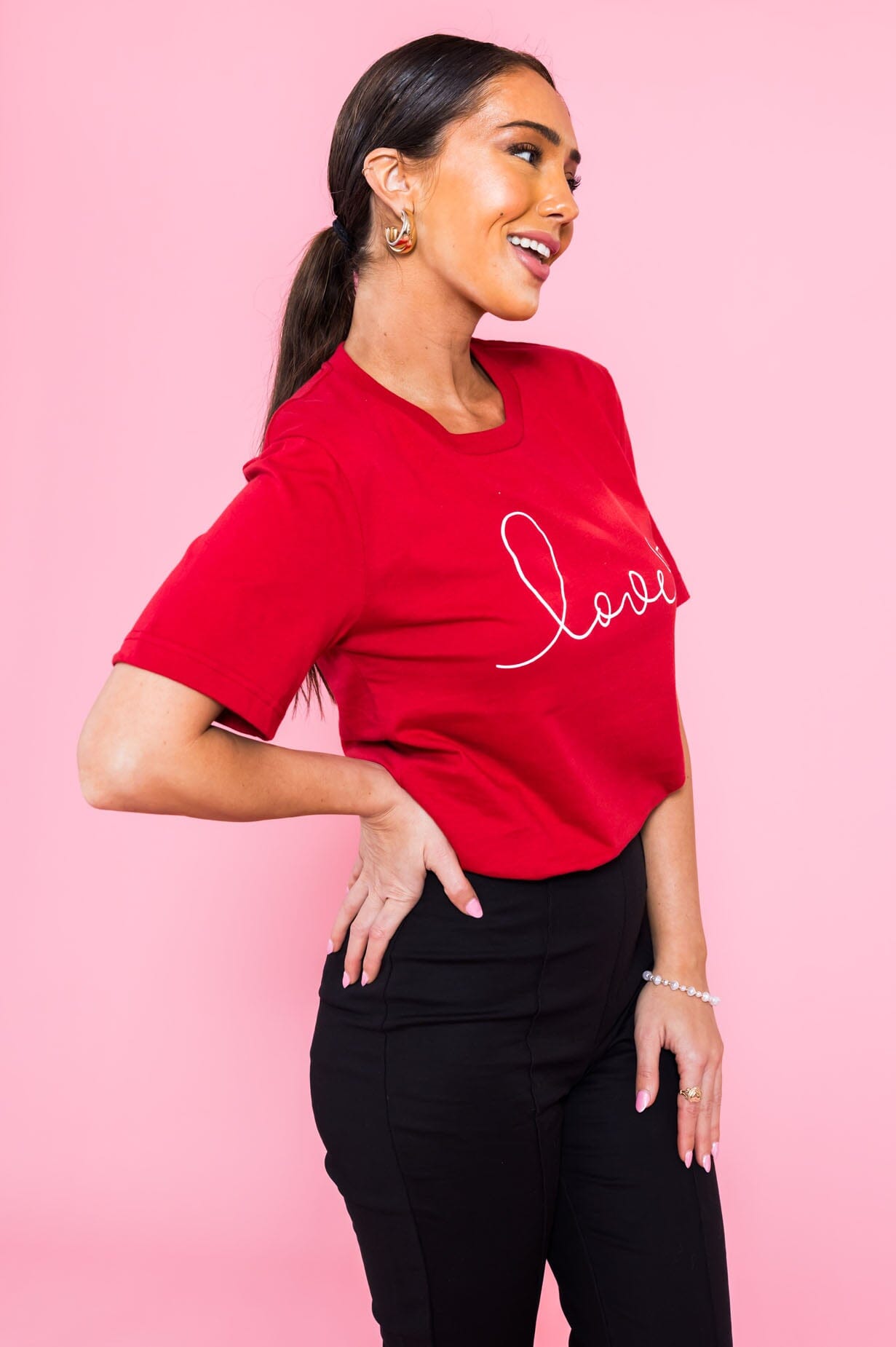 The Greatest Is Love Valentine Tee Modest Dresses vendor-unknown 