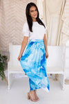 Ocean Waves Pleat Skirt Skirts vendor-unknown
