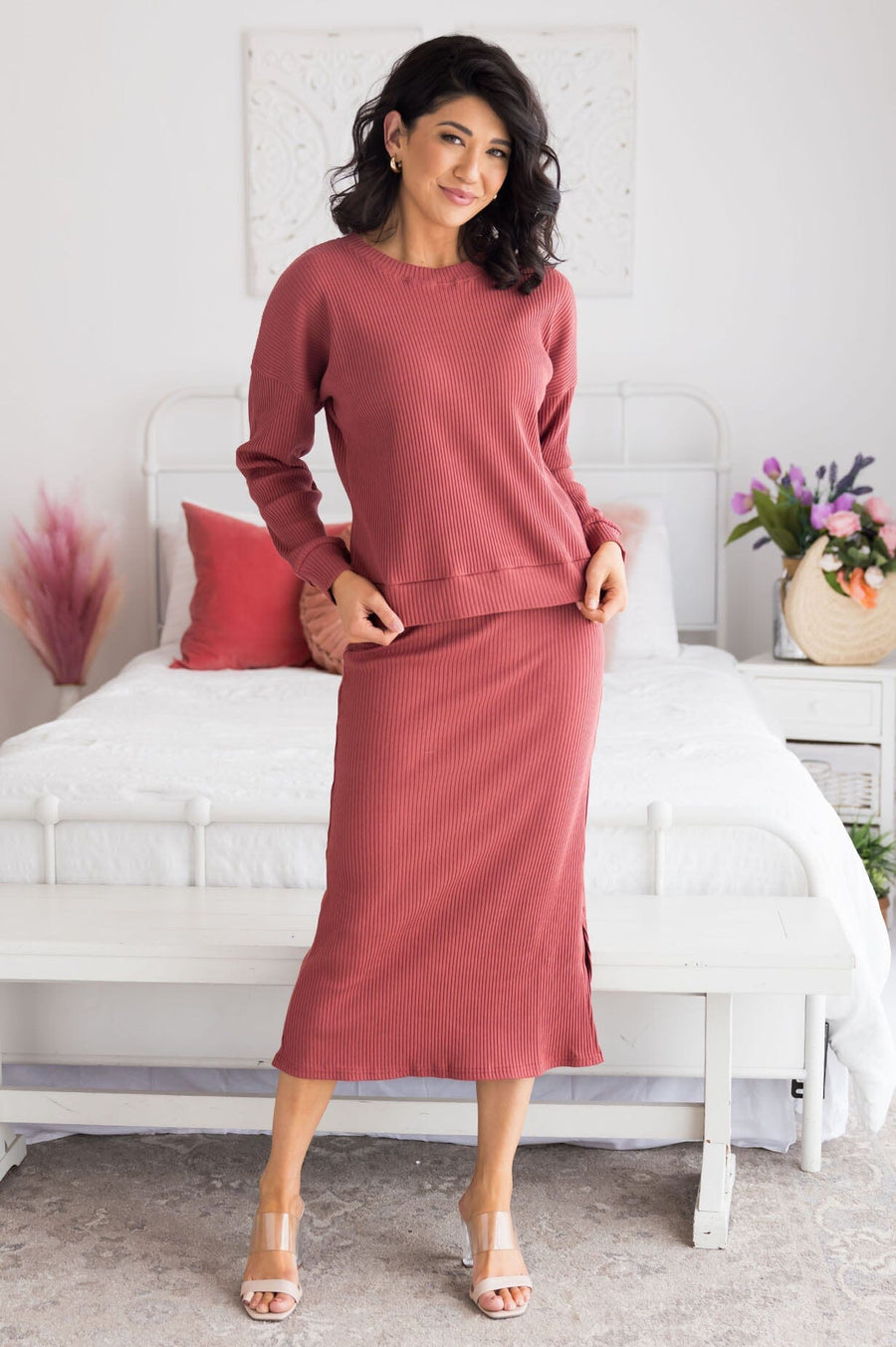 Classy And Cozy Modest Sweater Skirt