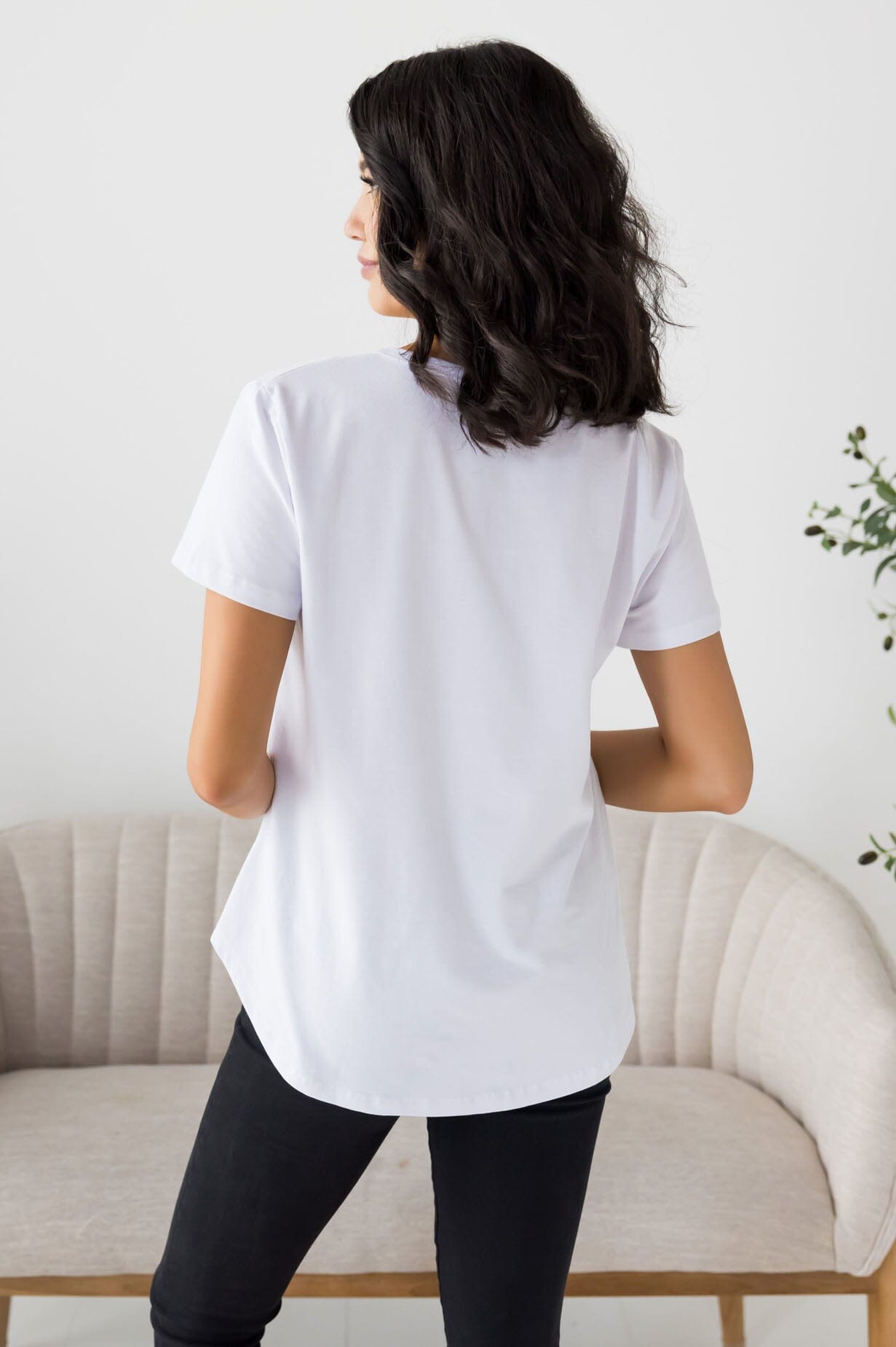 Not Just Basic V-Neck Tee NeeSee's Dresses 