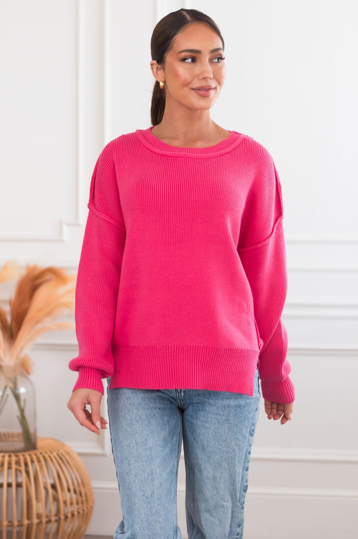 Happened By Chance Modest Sweater Tops vendor-unknown 