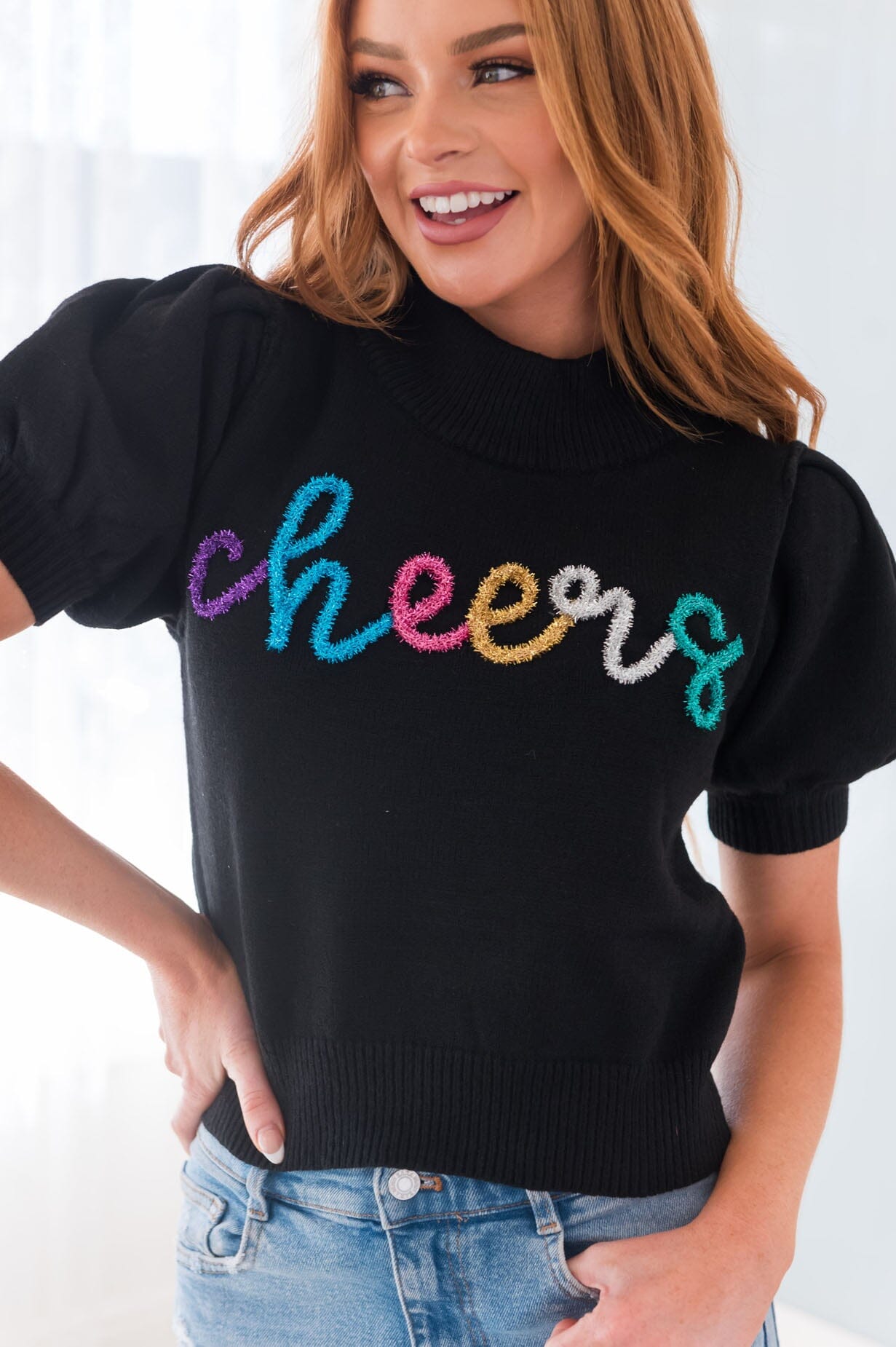 Cheers To A New Year Modest Sweater Modest Dresses vendor-unknown 