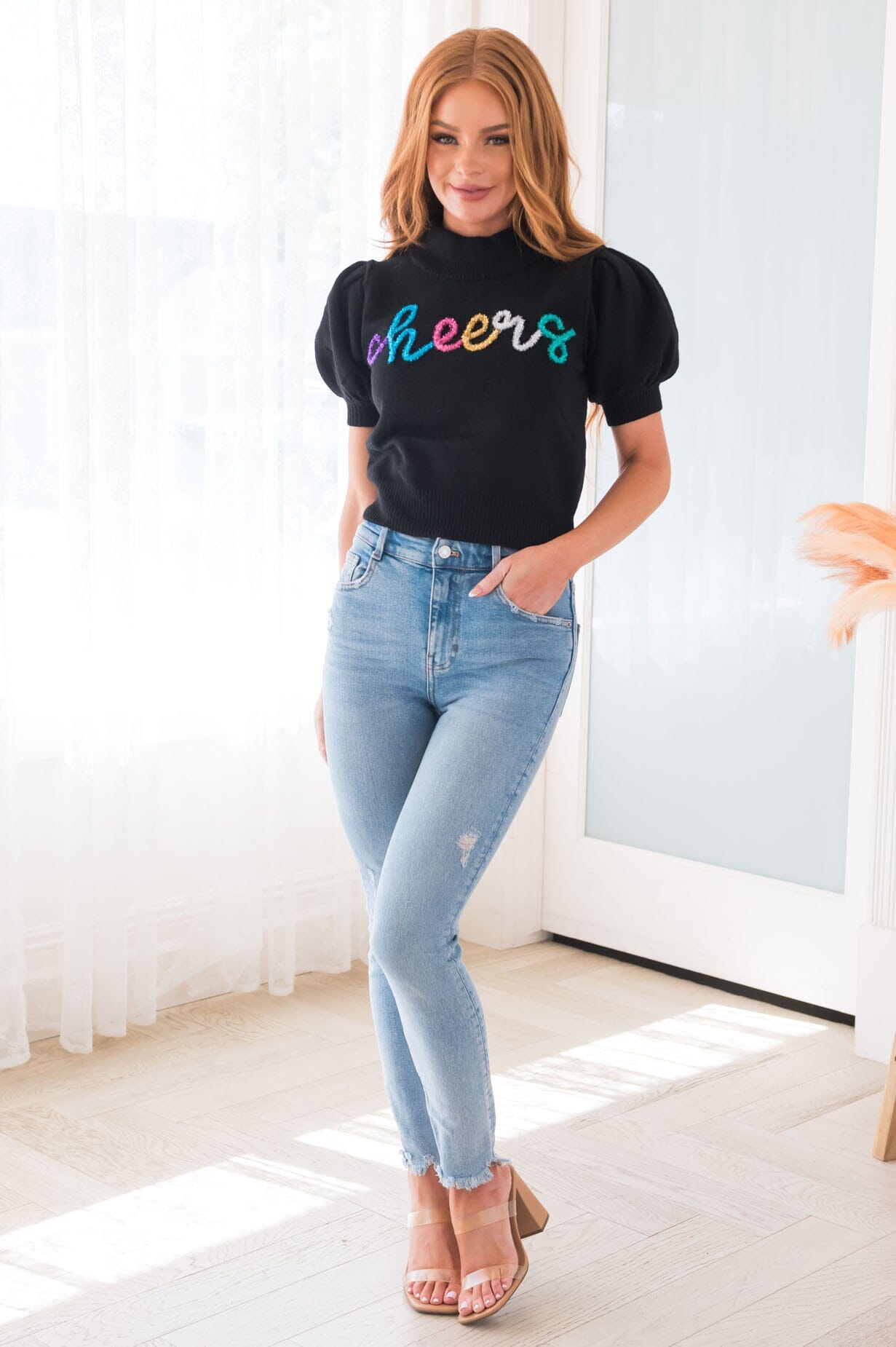 Cheers To A New Year Modest Sweater Modest Dresses vendor-unknown 