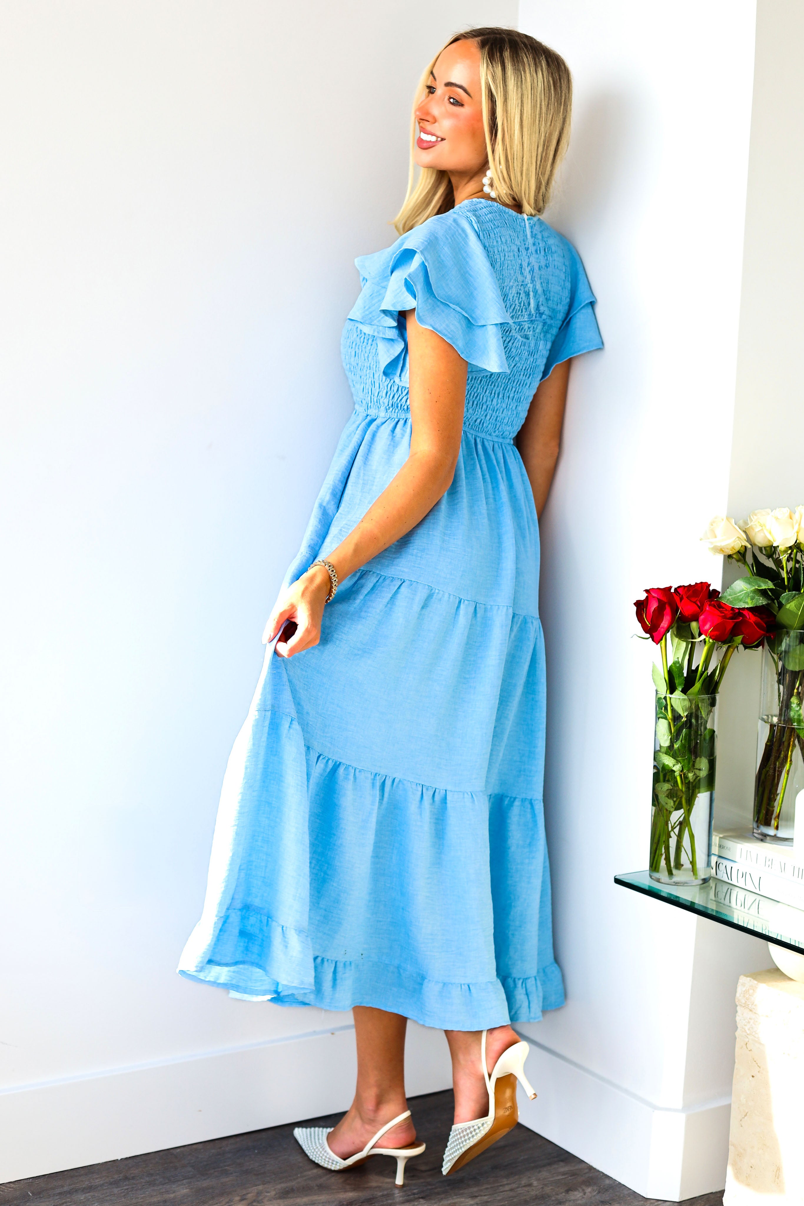 The Caspian Modest Tiered Dress