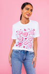 Candy Hearts Valentine's Tee Modest Dresses vendor-unknown