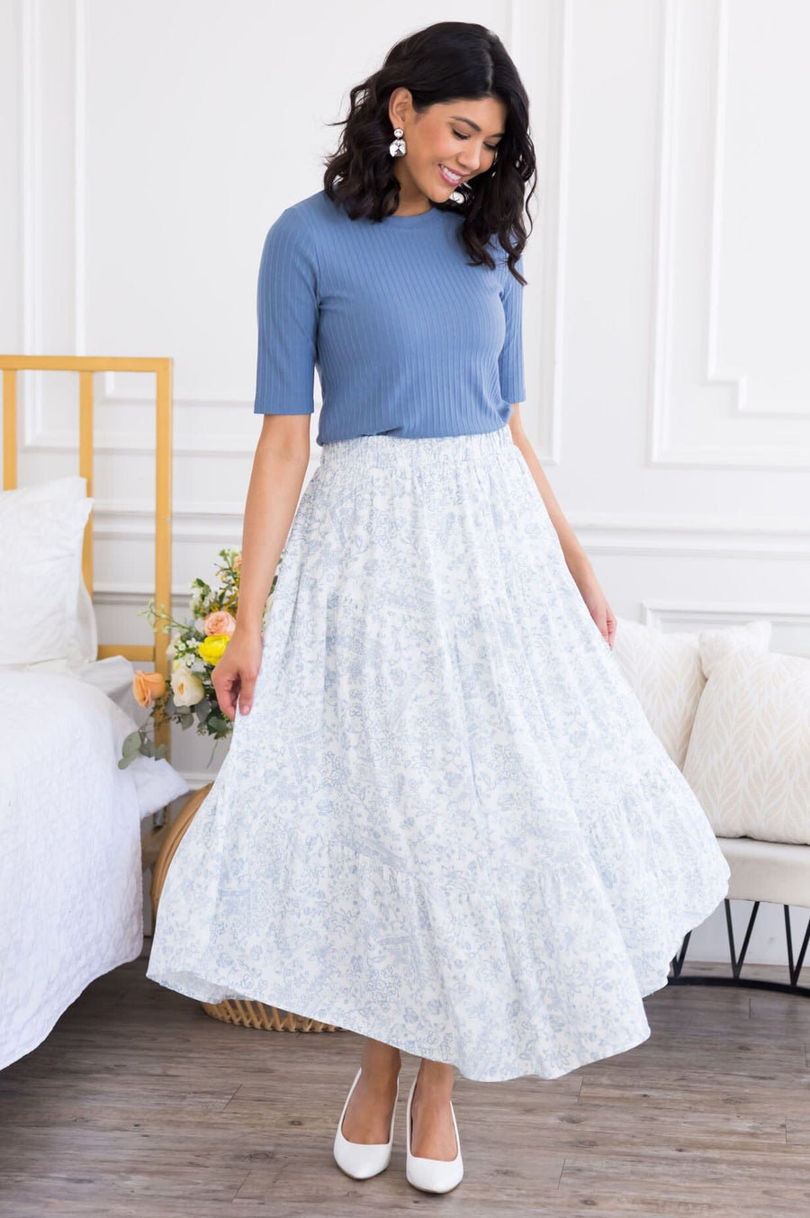 Today's Promise Modest Tier Skirt Modest Dresses vendor-unknown 