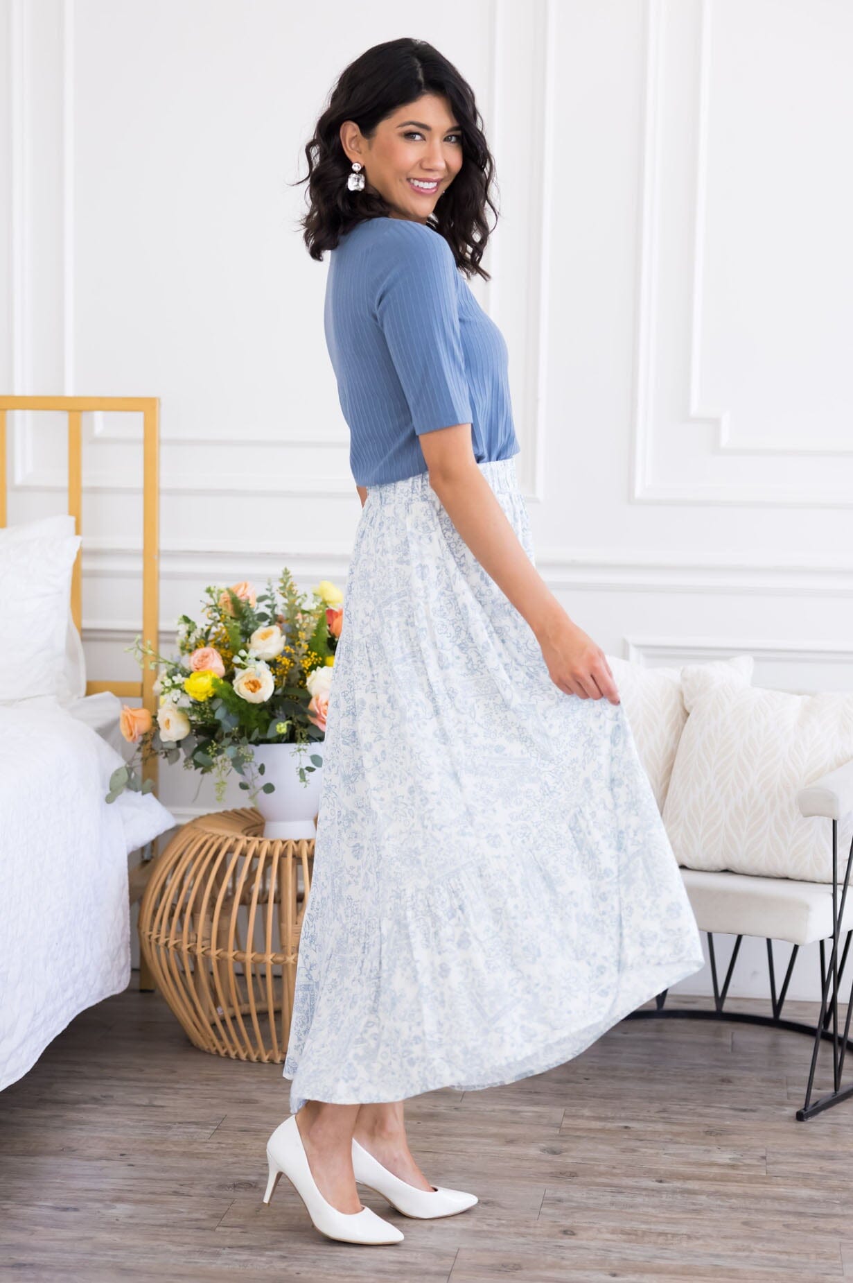 Today's Promise Modest Tier Skirt Modest Dresses vendor-unknown 