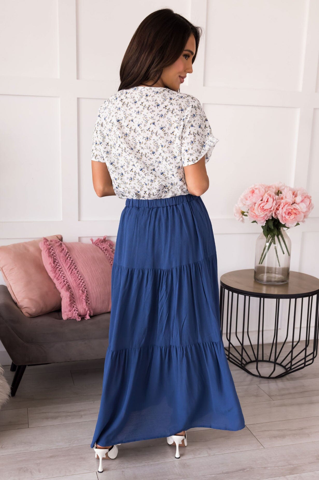 Expressing Your Heart Tiered Skirt Skirts vendor-unknown 