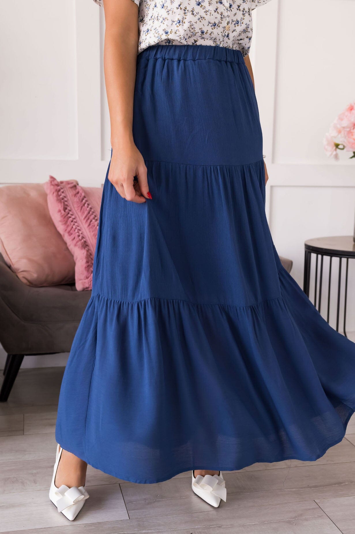 Expressing Your Heart Tiered Skirt Skirts vendor-unknown 