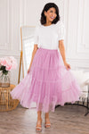 Pink & Fabulous Tulle Skirt Modest Dresses vendor-unknown
