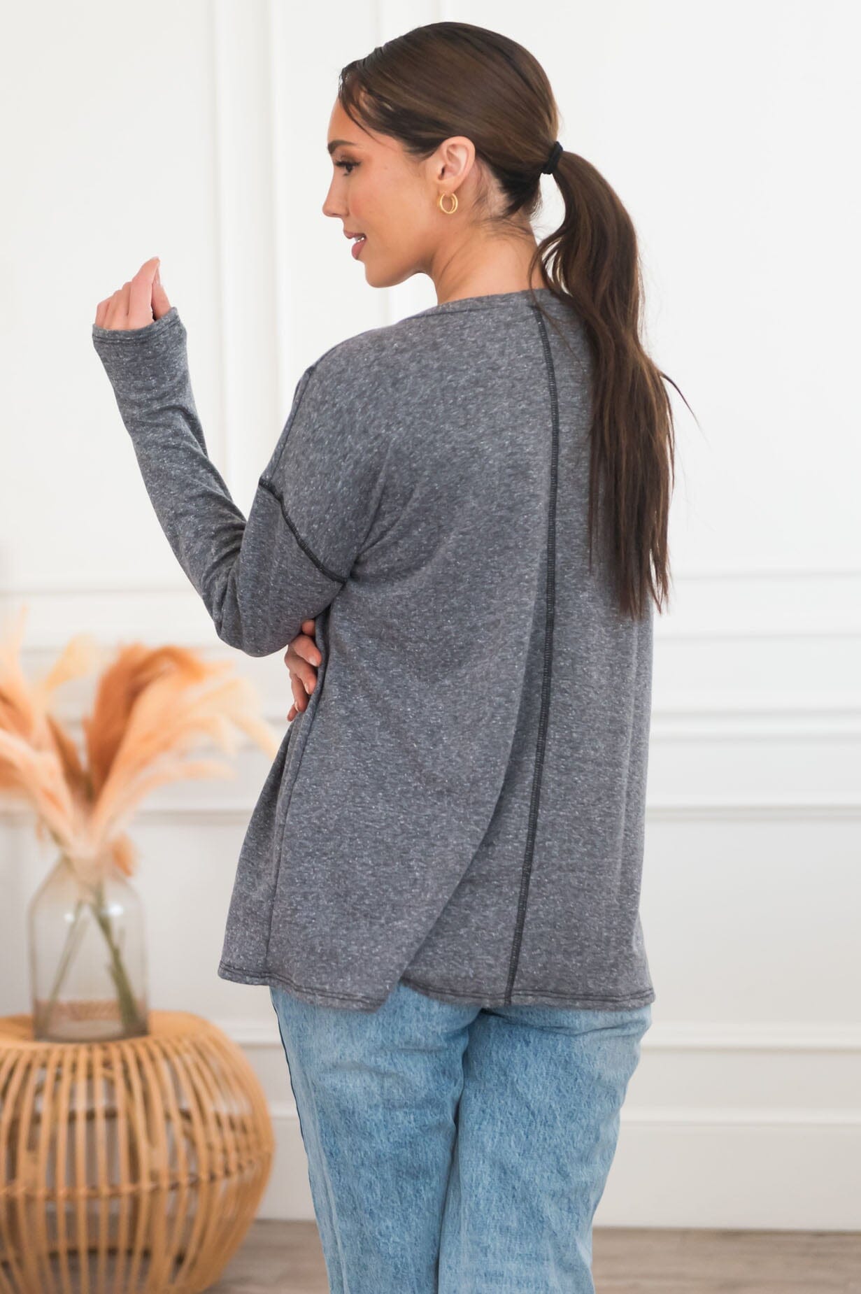 Give Yourself Grace Modest Terry Top Modest Dresses vendor-unknown 