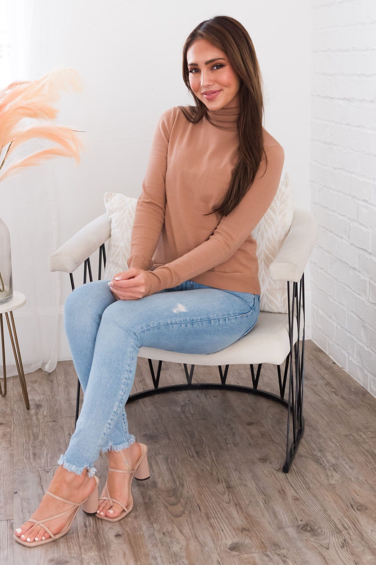 Simply Stunning Modest Turtleneck Sweater NeeSee's Dresses 