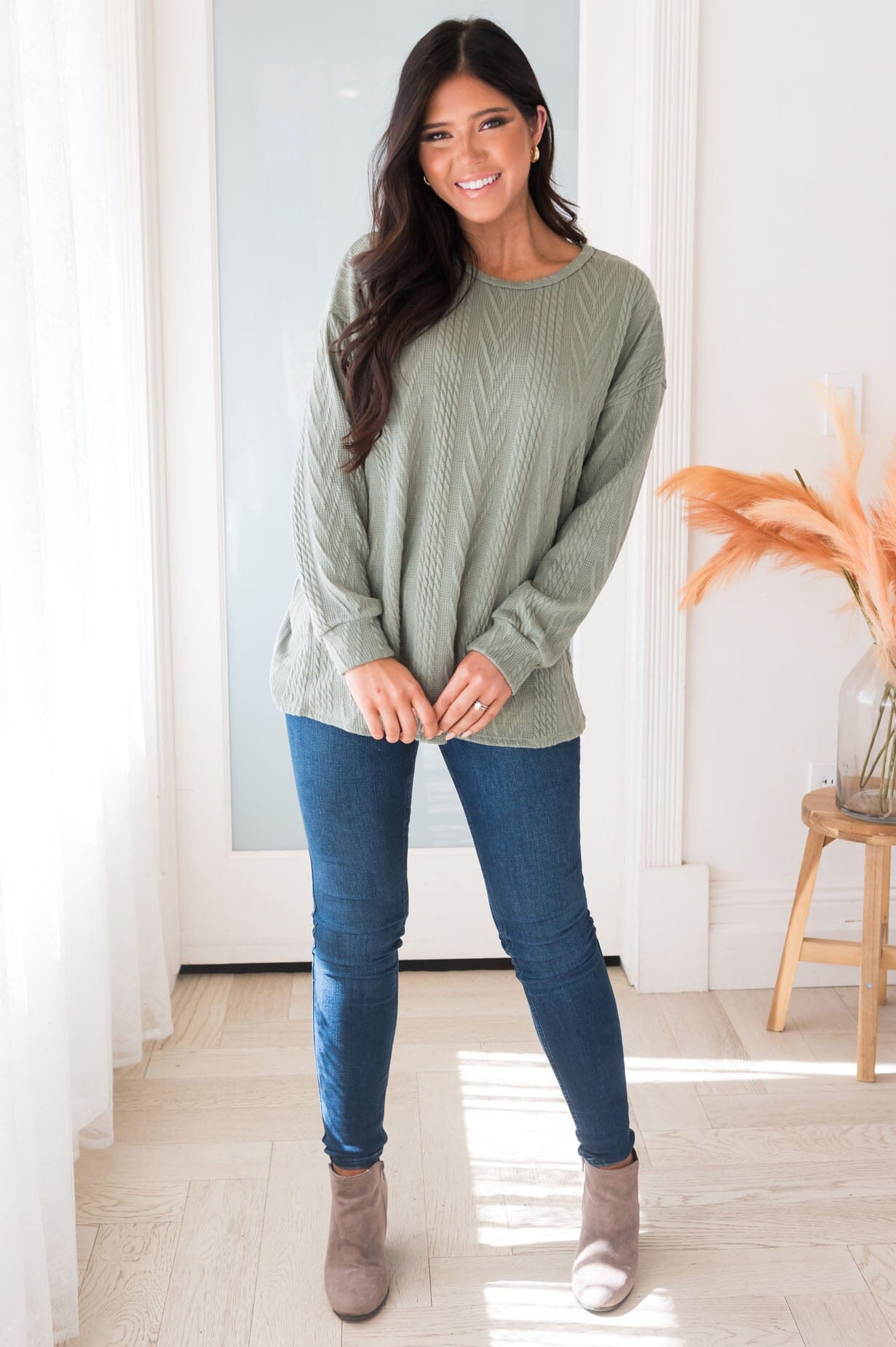 Bringing The Cheer Modest Sweater Modest Dresses vendor-unknown 