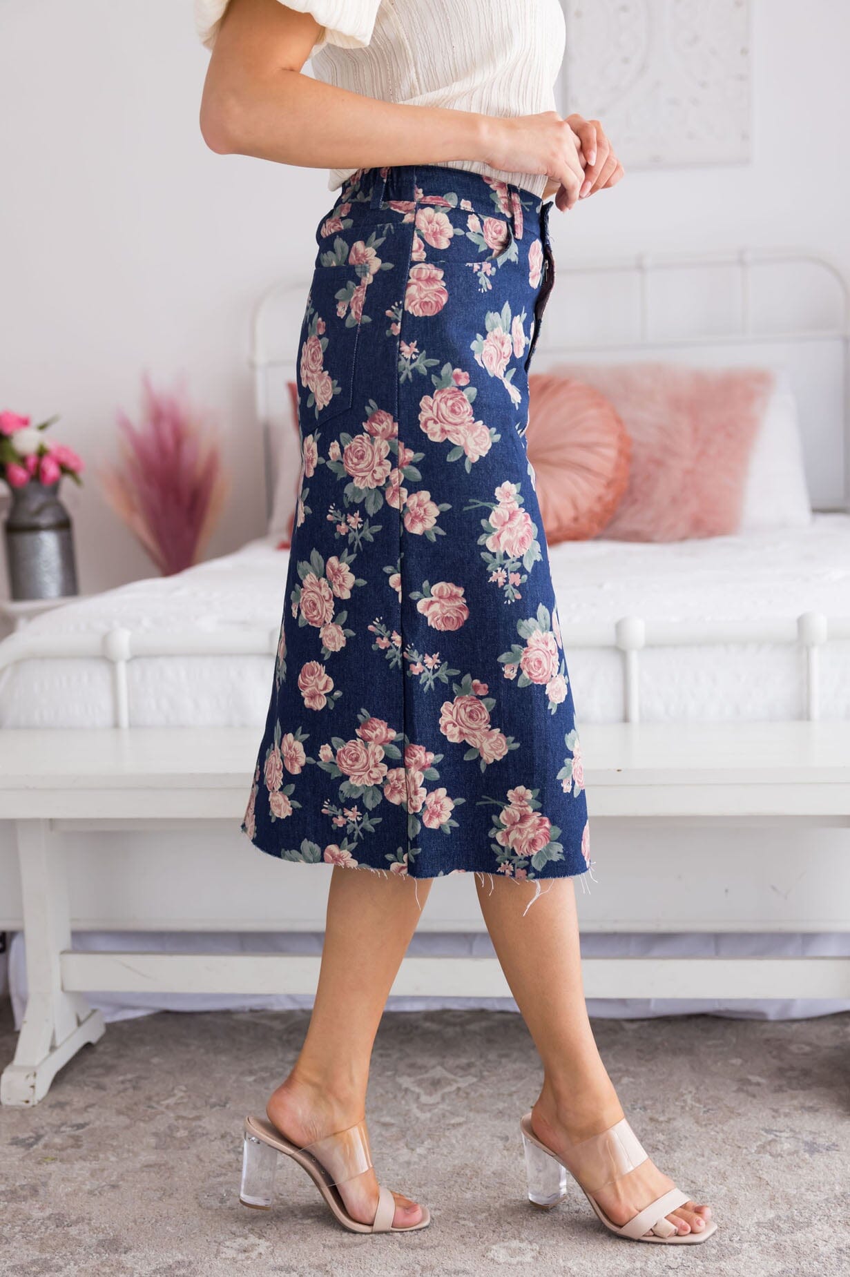 Lead Me To You Denim Skirt Modest Dresses vendor-unknown 