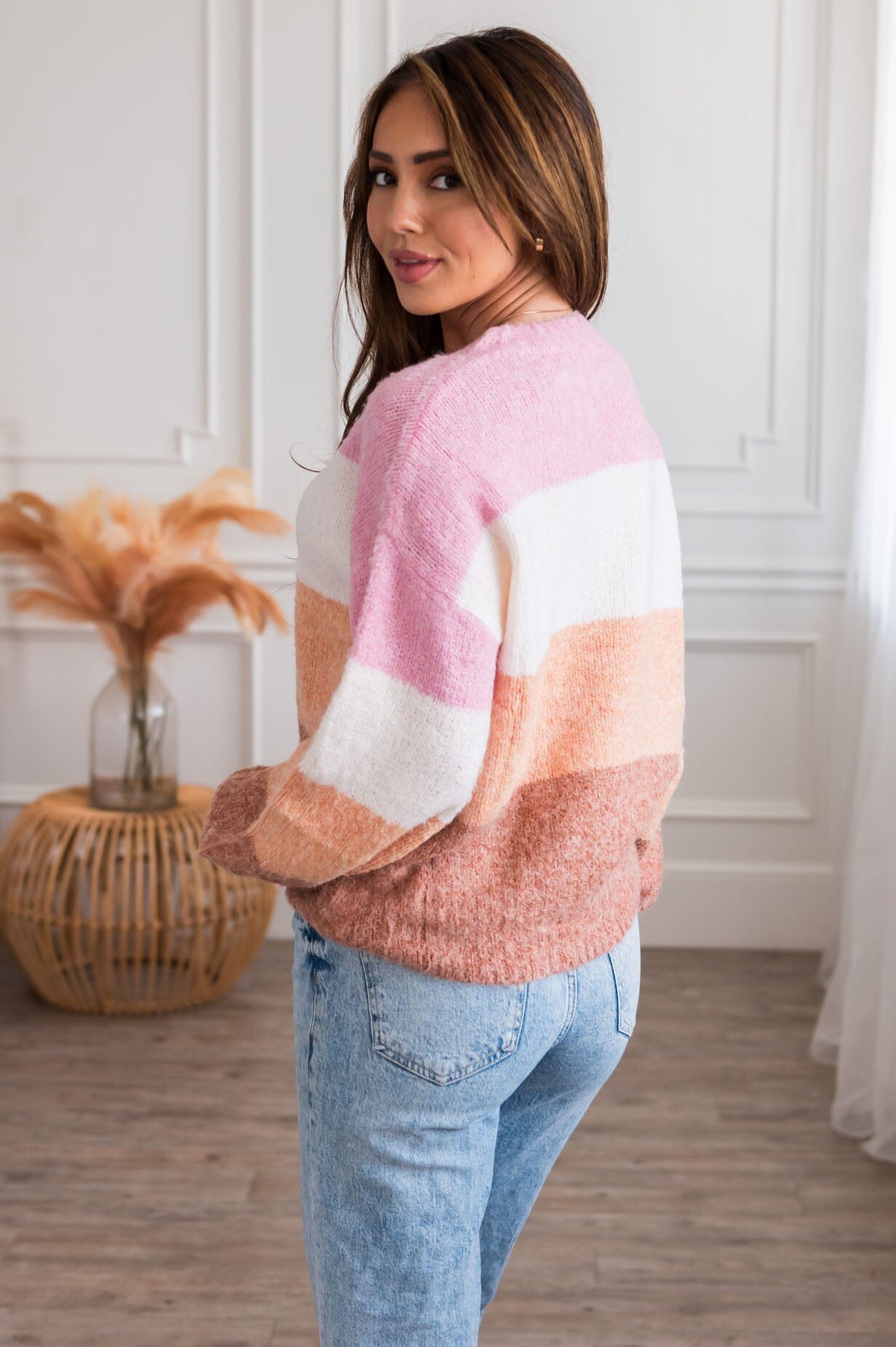 Class In Colors Modest Sweater Tops vendor-unknown 