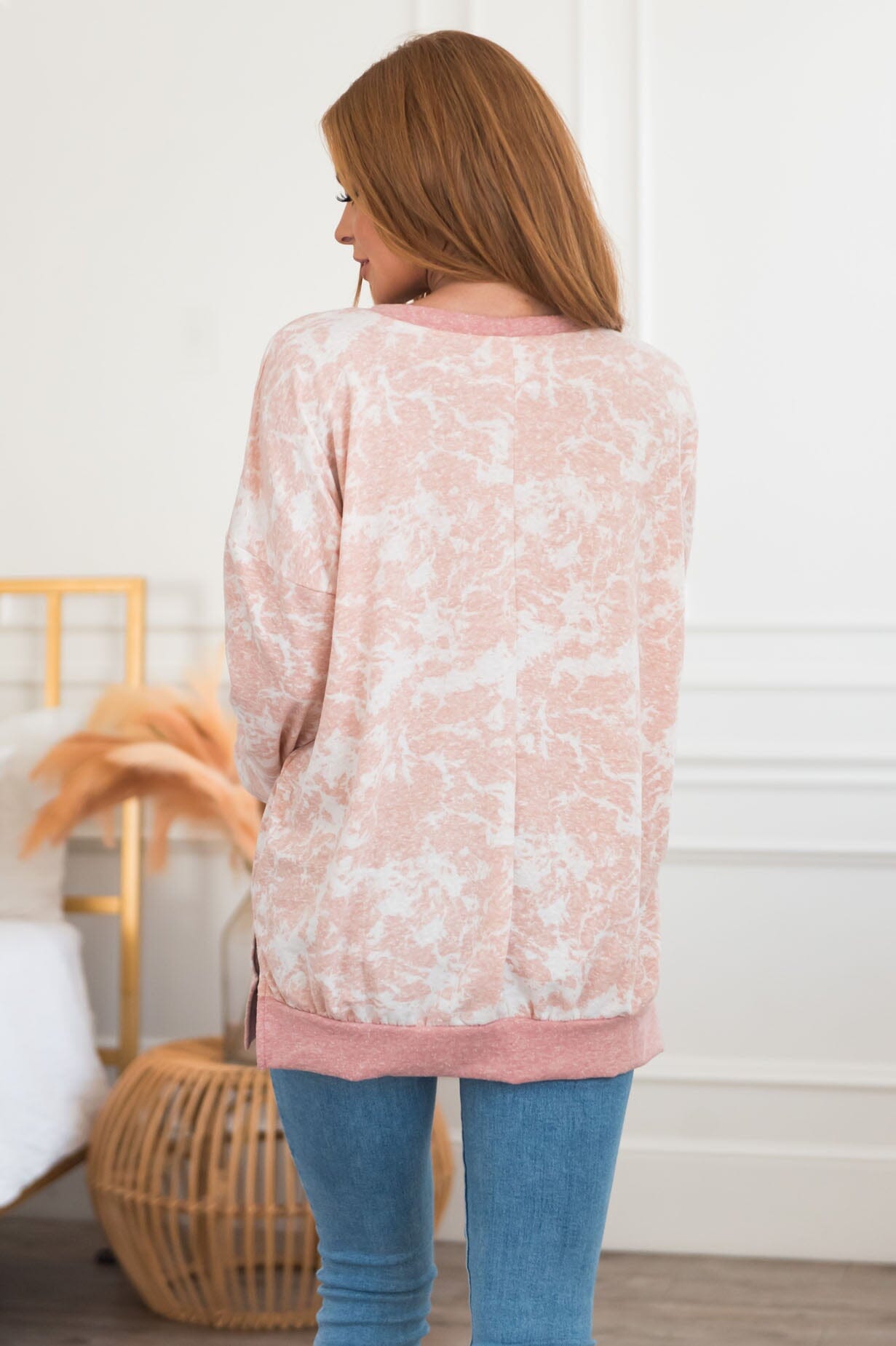 Head In The Clouds Modest Terry Top Modest Dresses vendor-unknown 