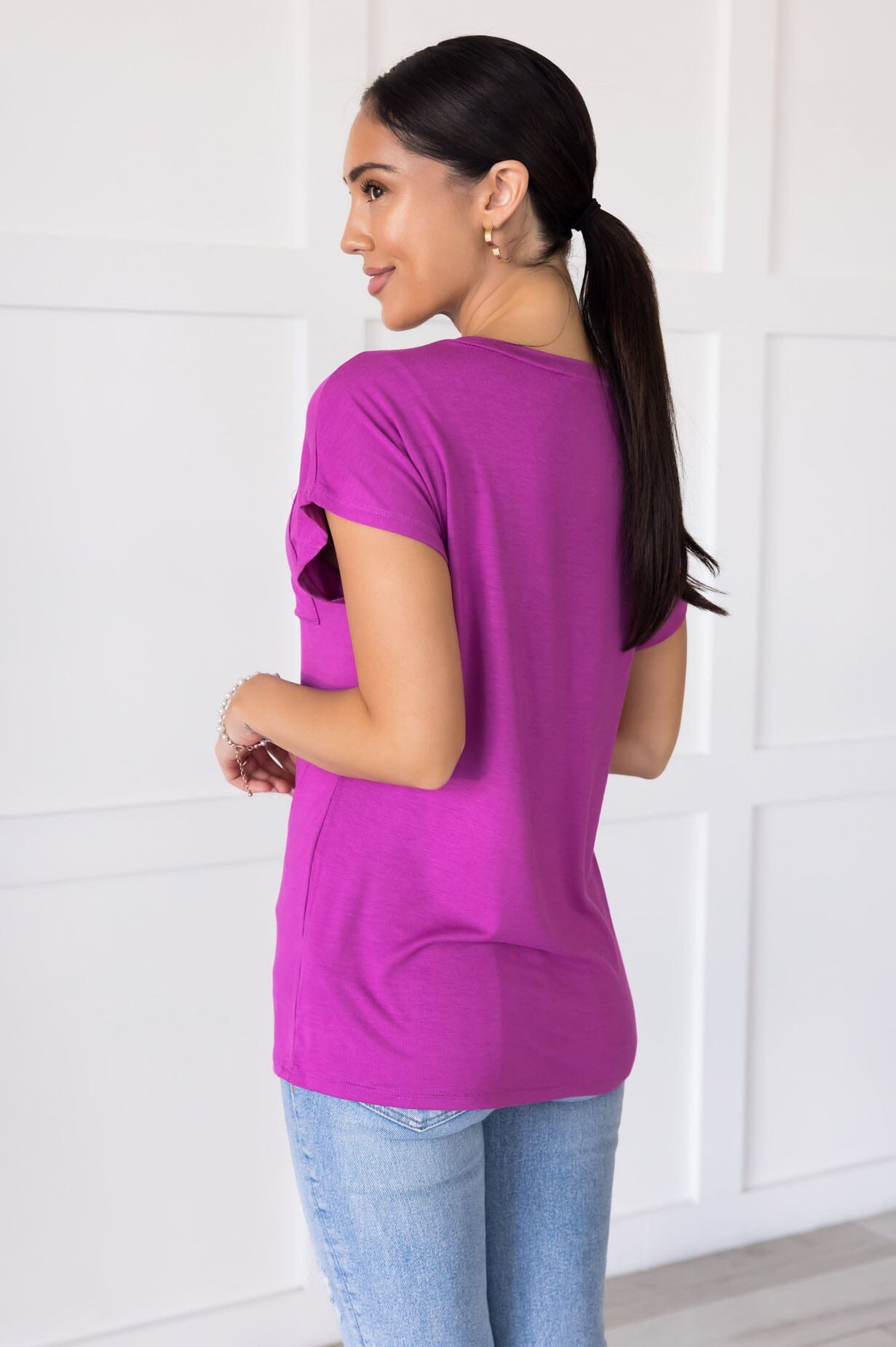 Basically Beautiful Pocket Tee NeeSee's Dresses 