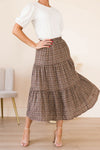 Secret Locket Tiered Skirt Modest Dresses vendor-unknown