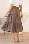 Secret Locket Tiered Skirt Modest Dresses vendor-unknown