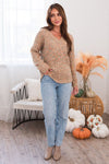 Excited For Adventure Modest Cable Knit Sweater Tops vendor-unknown