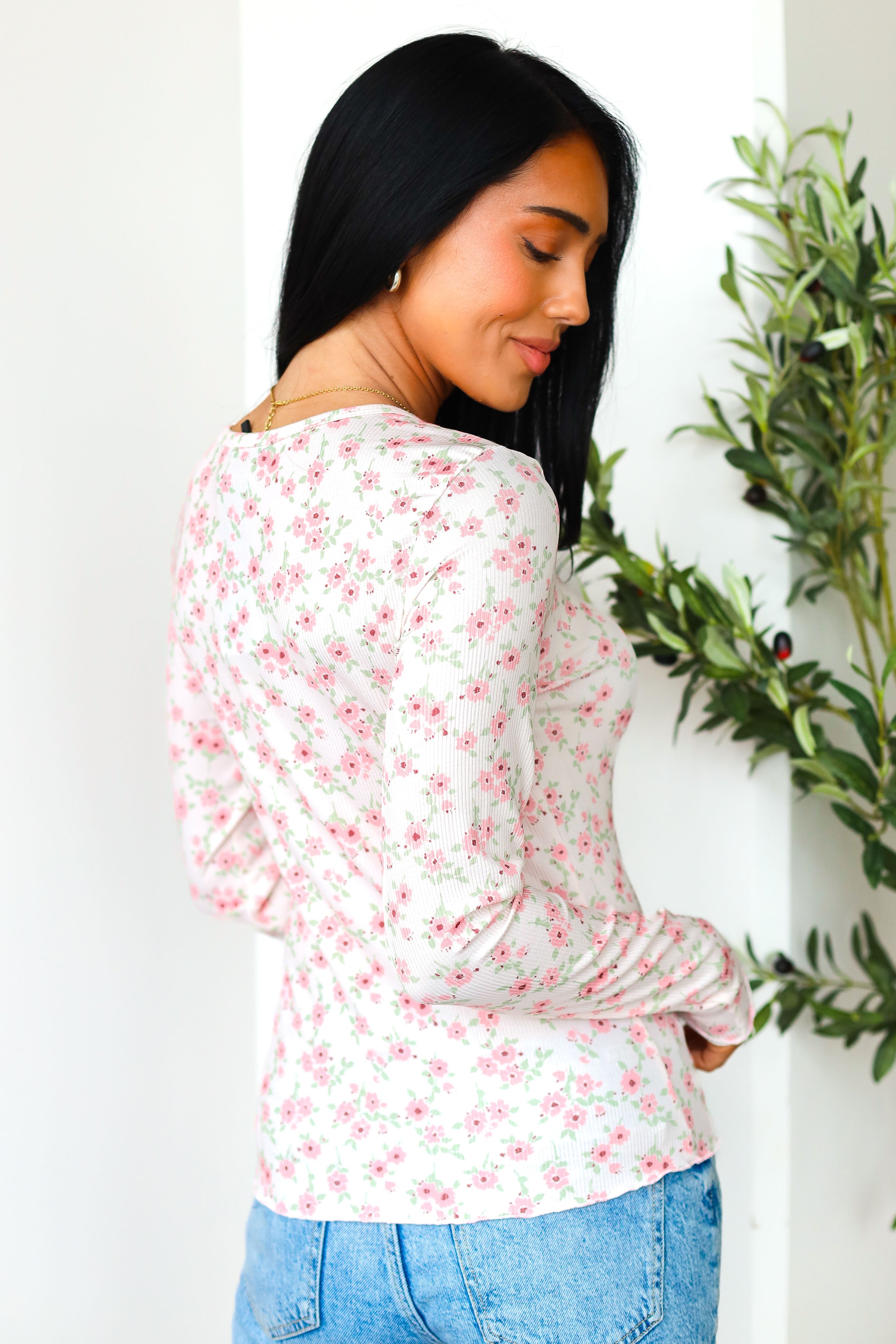 Hopeful Love Ribbed Top